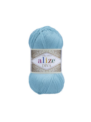 Пряжа Alize Diva 376 Cyan