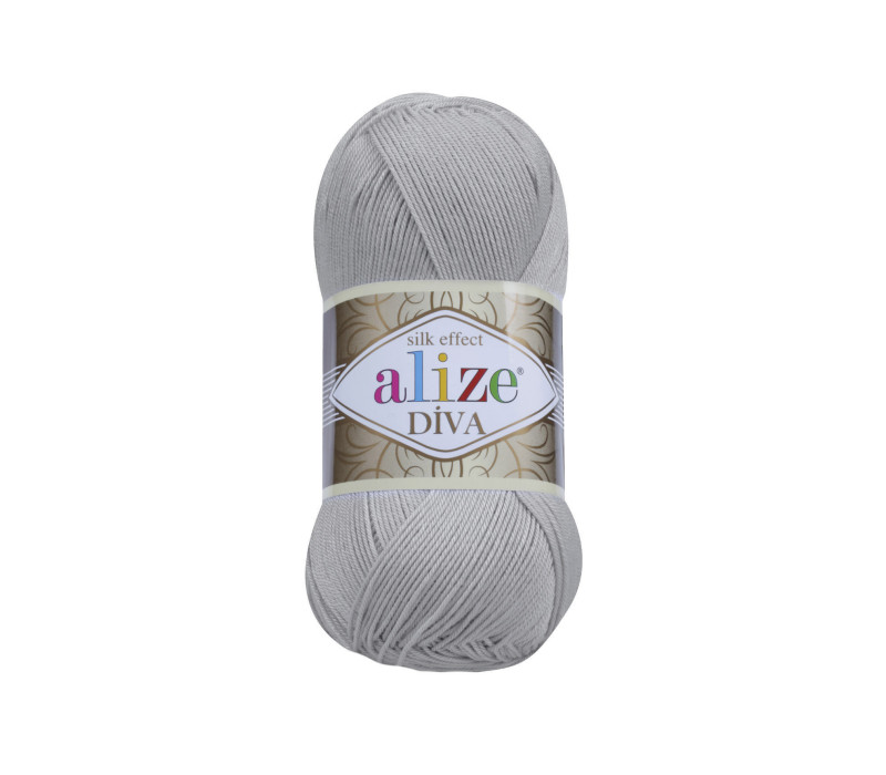 Пряжа Alize Diva 355 Grey Пряжа Alize Diva 355 Grey