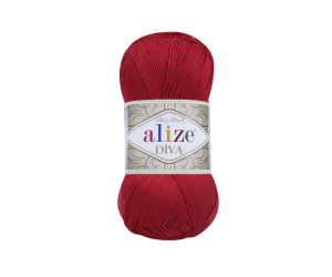 Пряжа Alize Diva 106 Red