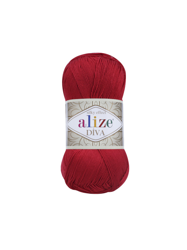 Пряжа Alize Diva 106 Red