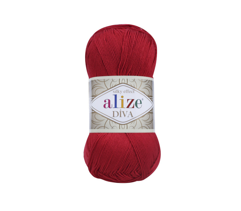 Пряжа Alize Diva 106 Red
