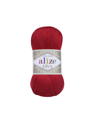 Пряжа Alize Diva 106 Red