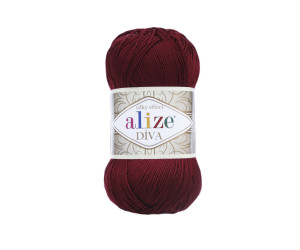 Пряжа Alize Diva 57 Bordeaux