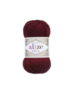 Пряжа Alize Diva 57 Bordeaux