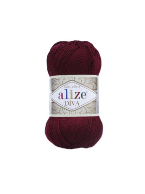 Пряжа Alize Diva 57 Bordeaux