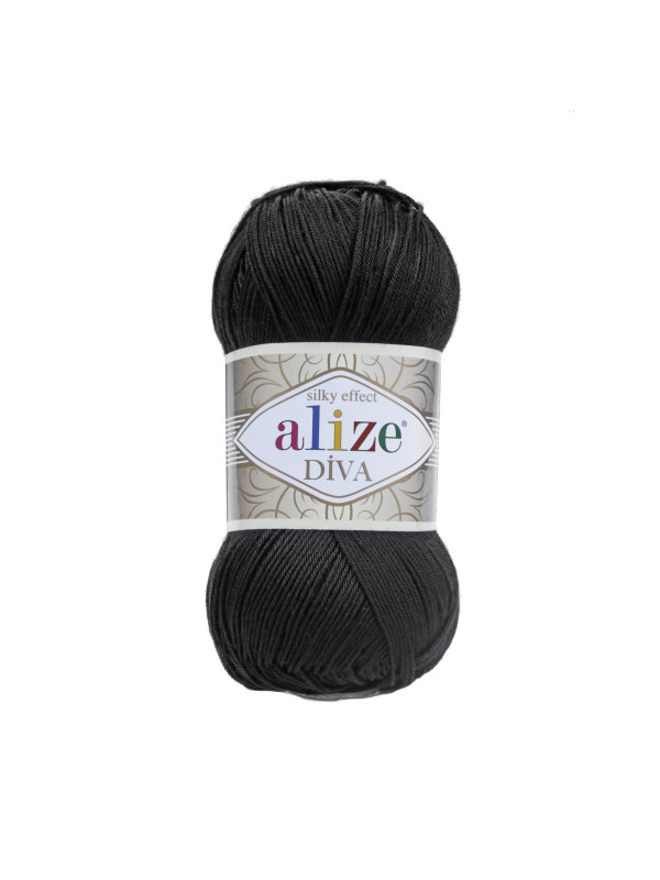 Пряжа Alize Diva 60 Black