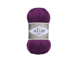 Пряжа Alize Diva 297 Plum