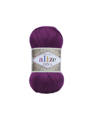 Пряжа Alize Diva 297 Plum