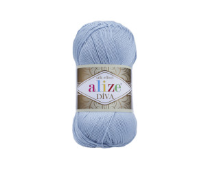 Пряжа Alize Diva 350 Sea Blue