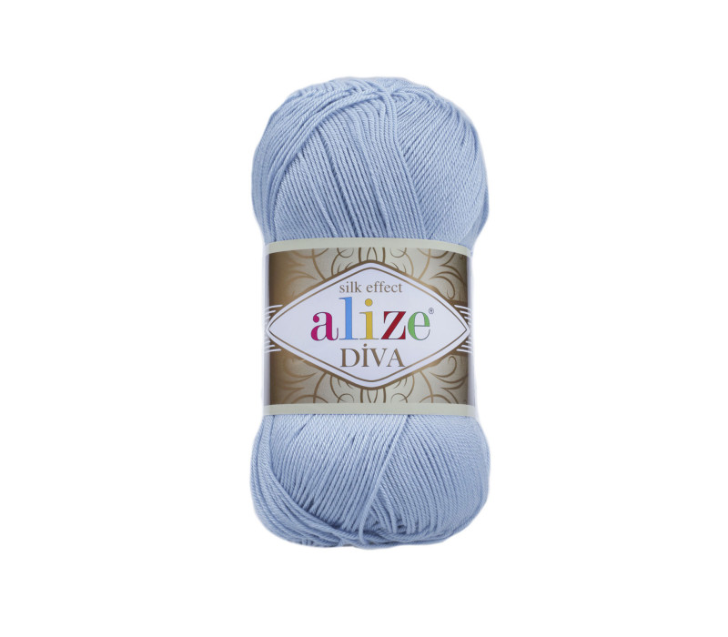 Пряжа Alize Diva 350 Sea Blue Пряжа Alize Diva 350 Sea Blue