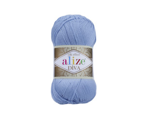 Пряжа Alize Diva 350 Sea Blue