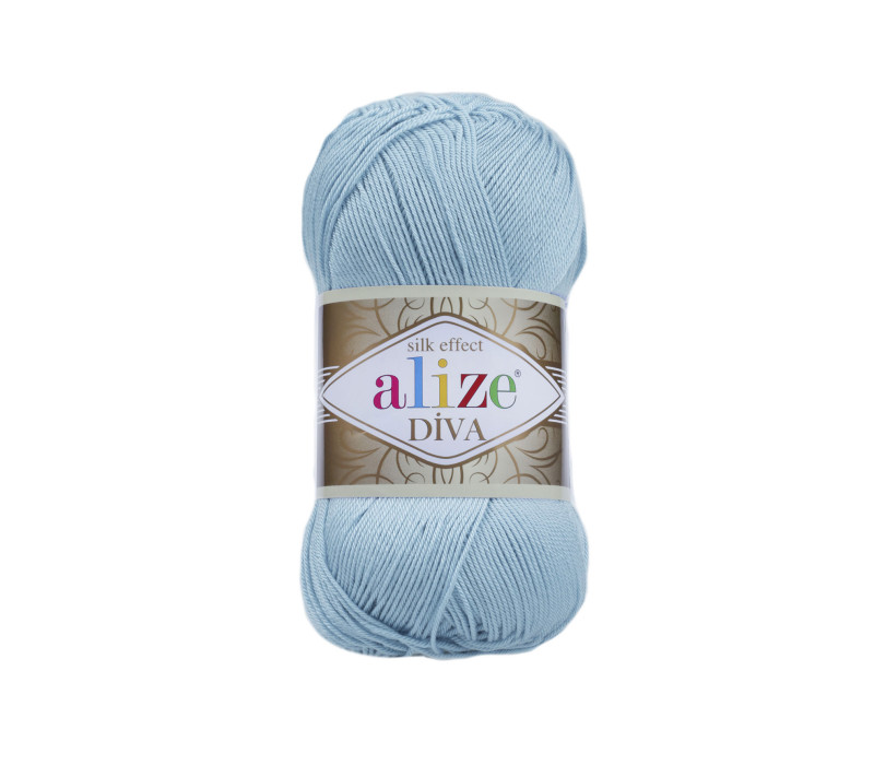 Пряжа Alize Diva 346 Sky Blue Пряжа Alize Diva 346 Sky Blue
