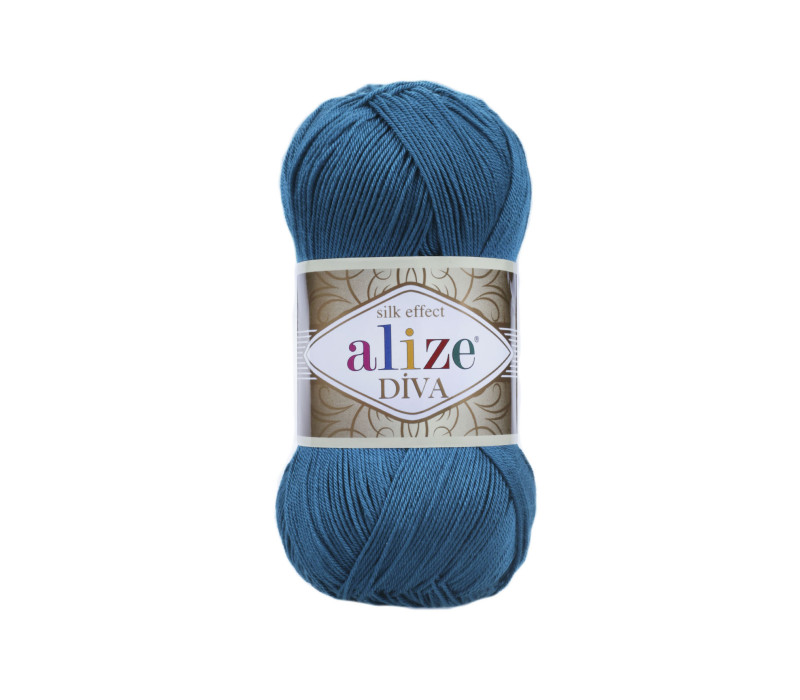 Пряжа Alize Diva 646 Mykonos Blue