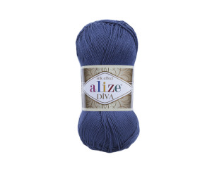 Пряжа Alize Diva 353 Indigo