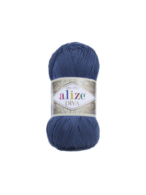 Пряжа Alize Diva 279 Midnight Blue