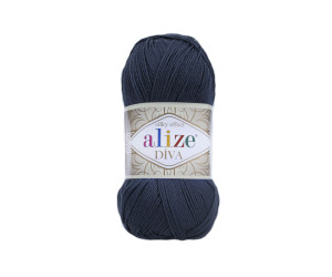 Пряжа Alize Diva 361 Navy