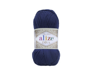 Пряжа Alize Diva 361 Navy