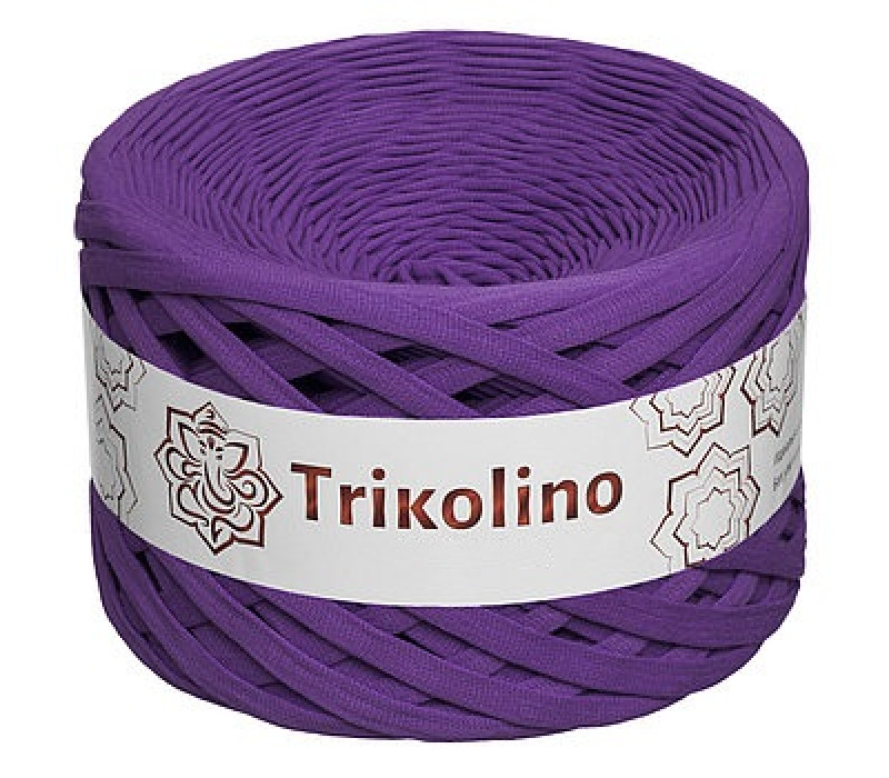 Пряжа трикотажная 7-9 мм "Trikolino" 100м. Сливовый Пряжа трикотажная 7-9 мм "Trikolino" 100м. Сливовый