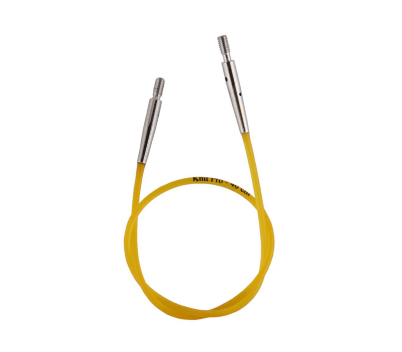 Кабель для круговых спиц желтый 40см KnitPro 10631 Кабель для круговых спиц желтый 40см KnitPro 10631